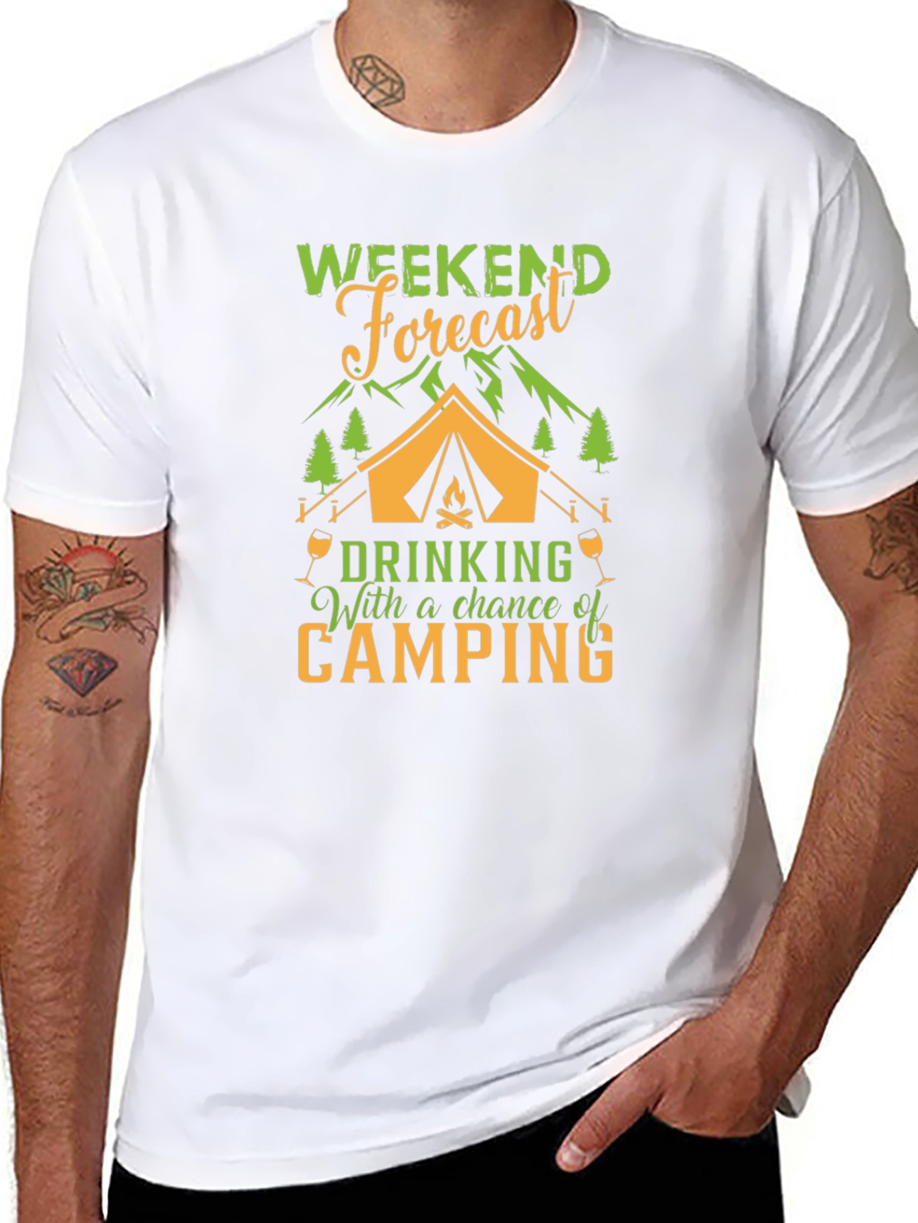 Weekend Forecast Camping T-Shirt