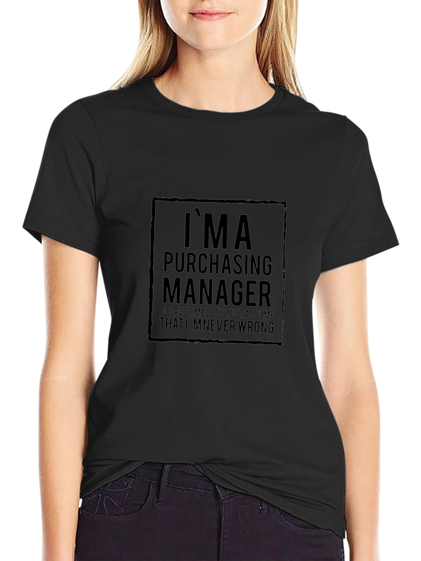 Purchasing Manager Funny Black T-Shirt