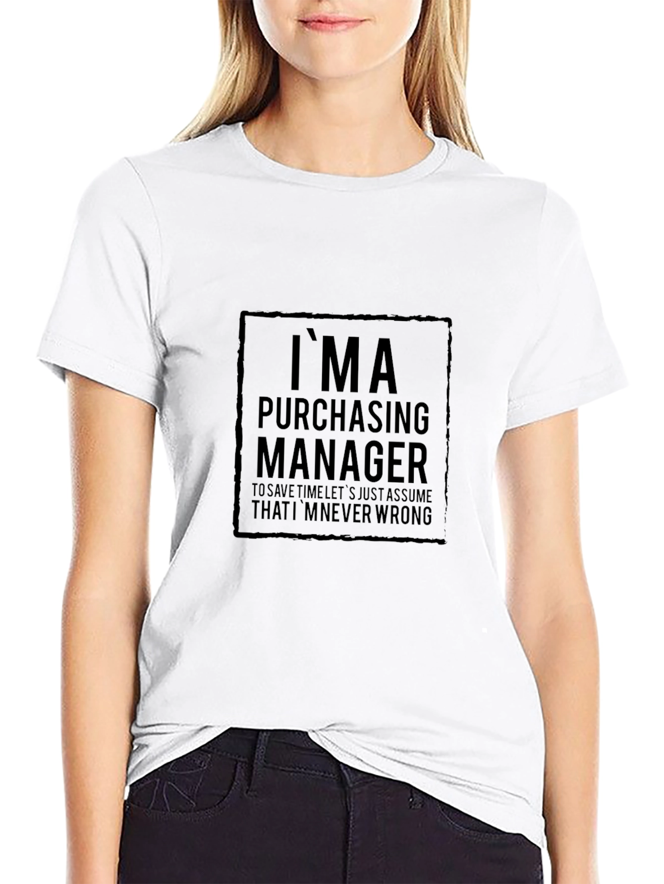 Purchasing Manager Funny Black T-Shirt