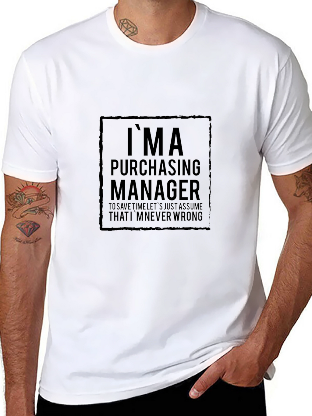 Purchasing Manager Funny Black T-Shirt