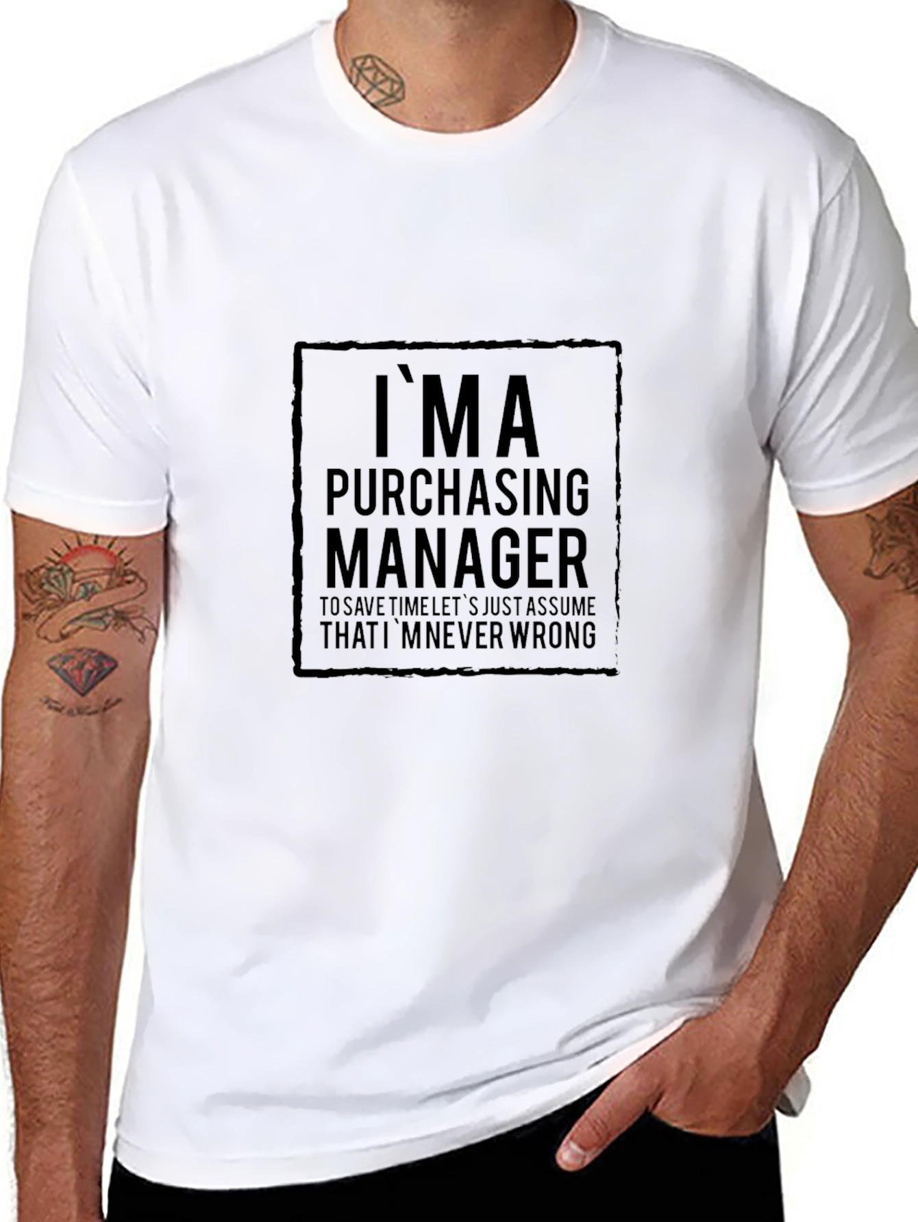 Purchasing Manager Funny Black T-Shirt