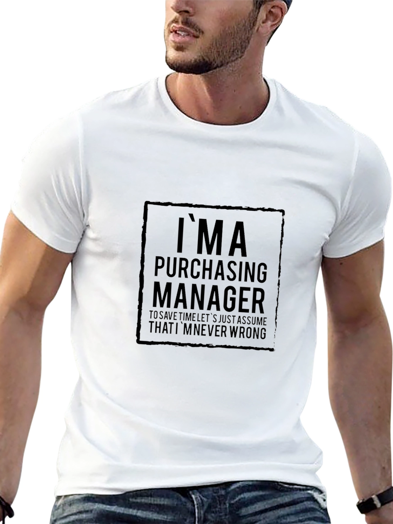 Purchasing Manager Funny Black T-Shirt