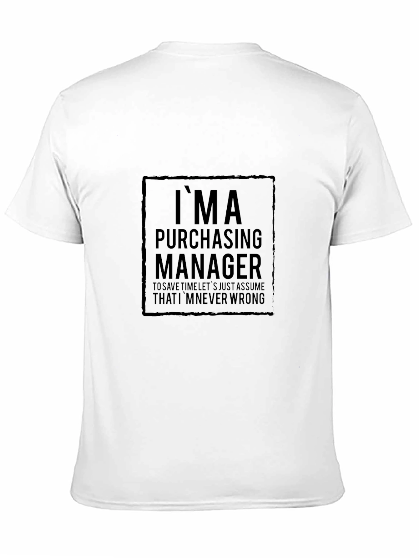 Purchasing Manager Funny Black T-Shirt