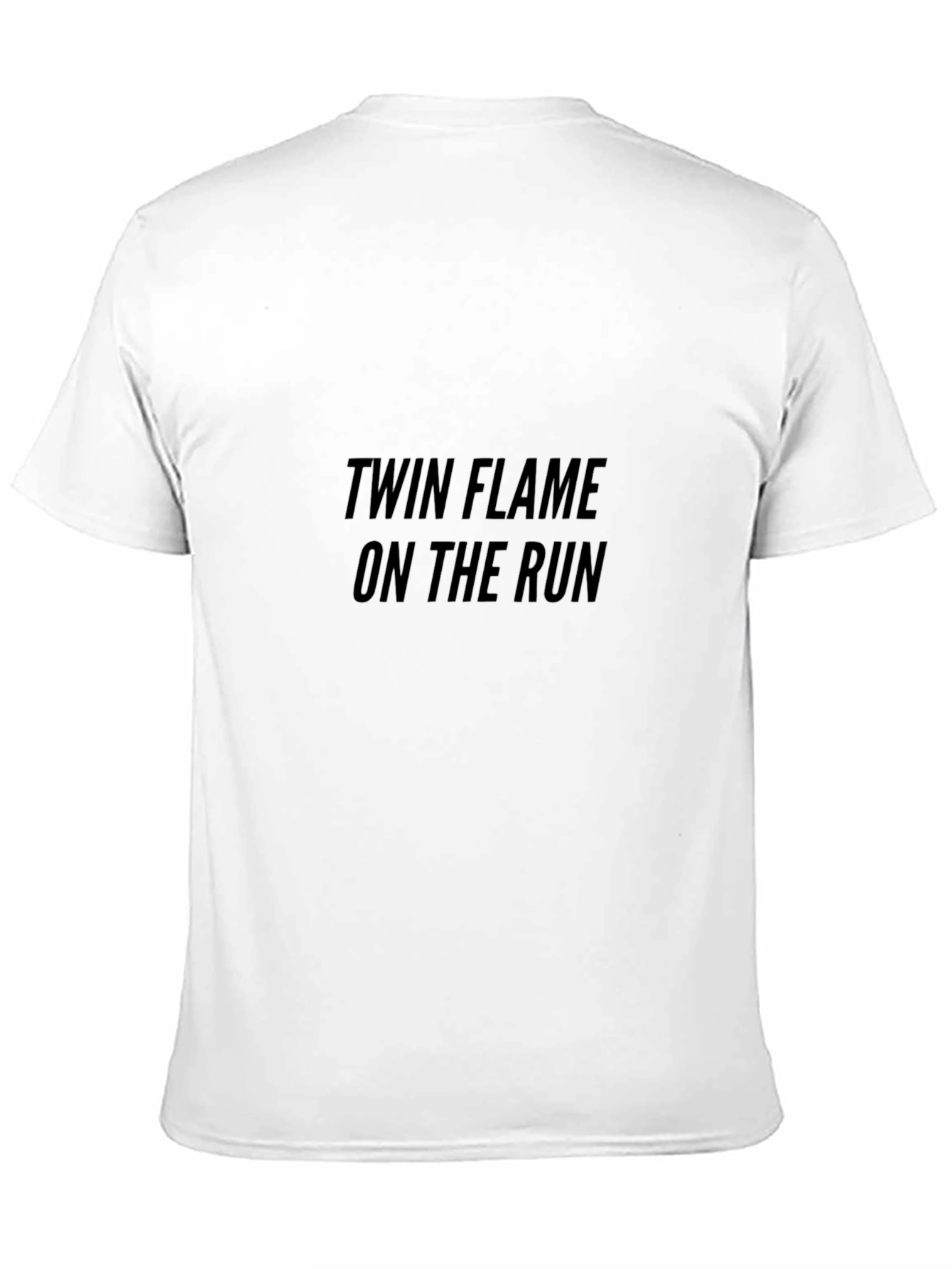 Twin Flame On The Run Black T-Shirt