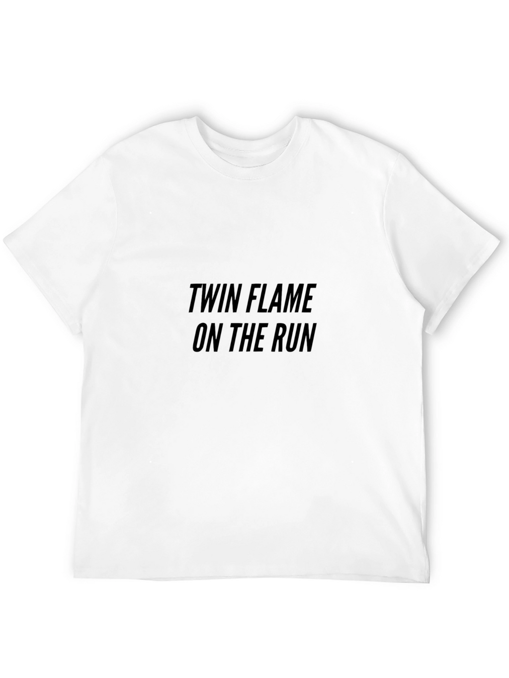 Twin Flame On The Run Black T-Shirt
