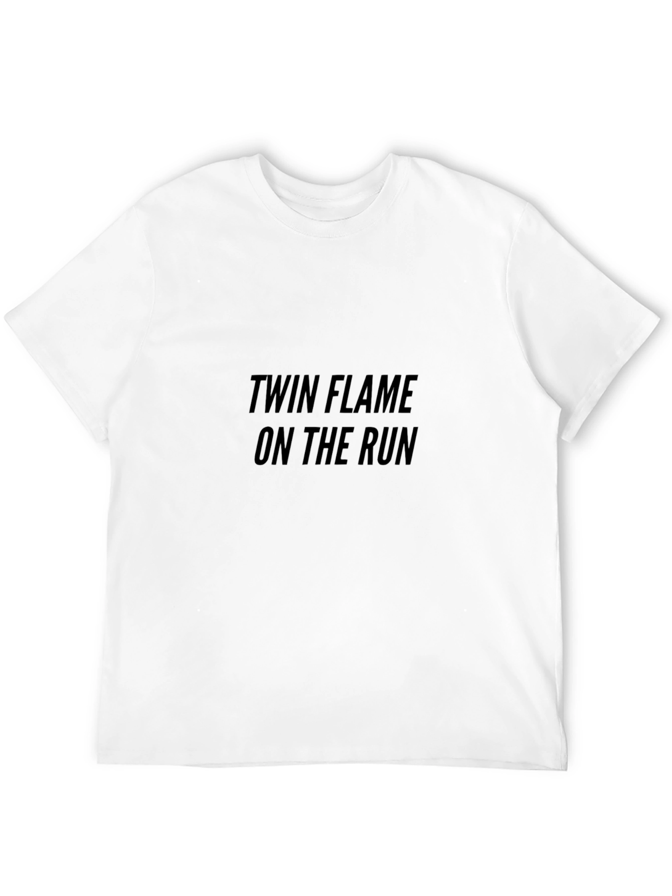 Twin Flame On The Run Black T-Shirt