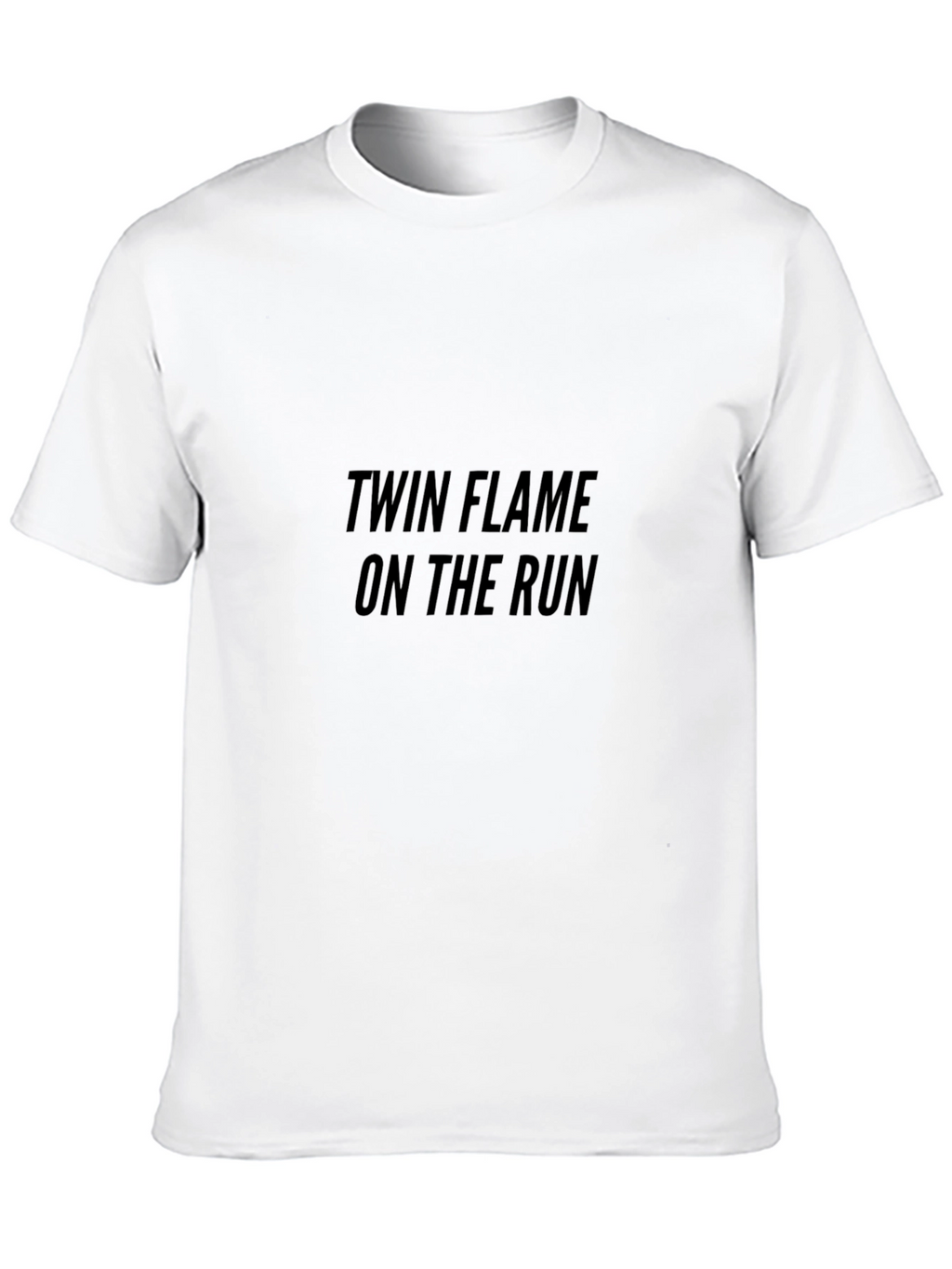 Twin Flame On The Run Black T-Shirt