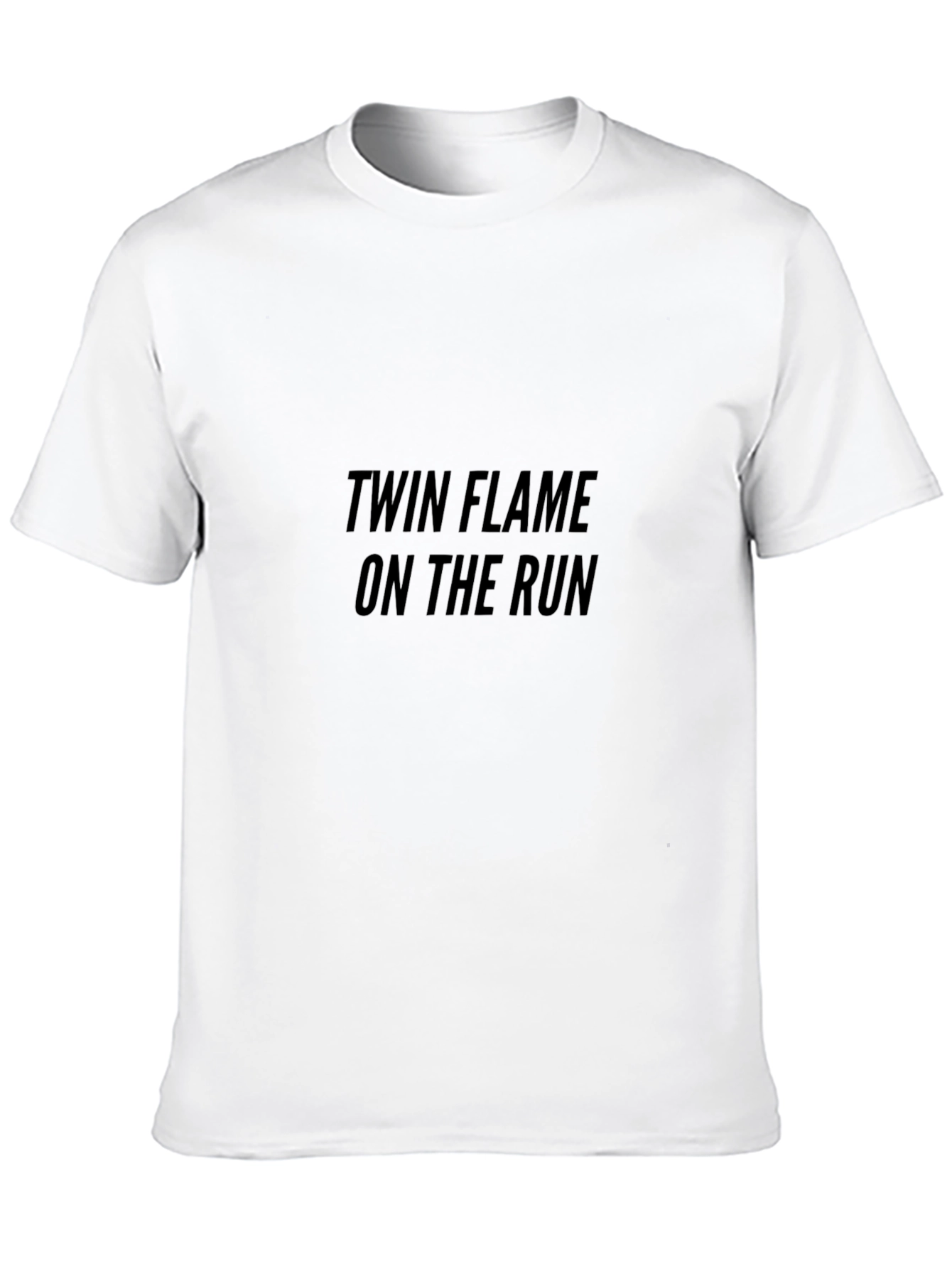 Twin Flame On The Run Black T-Shirt