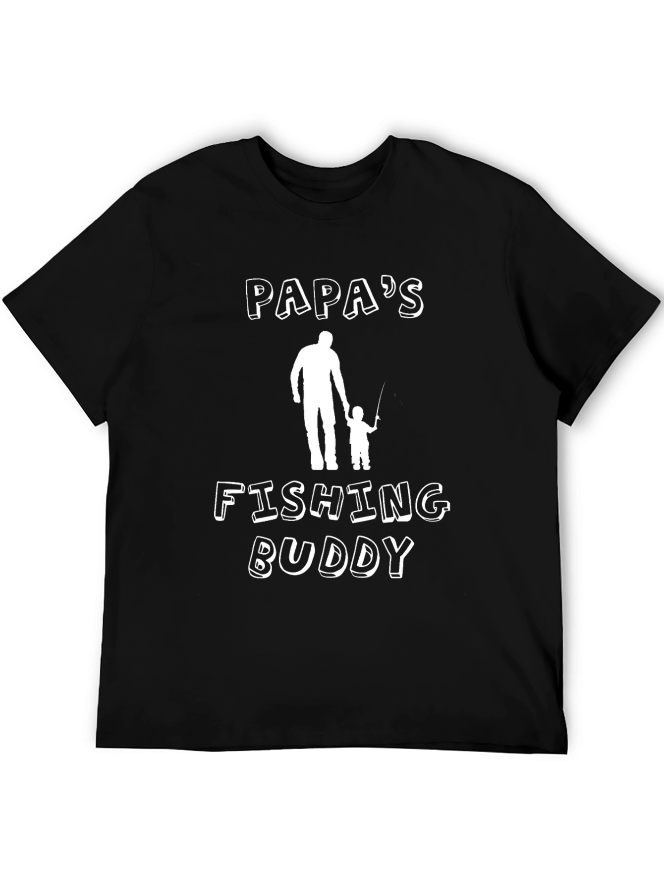 Papas Fishing Buddy T-Shirt - Perfect Gift for Dad
