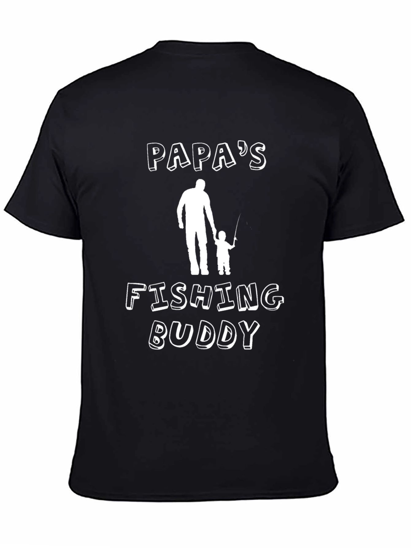 Papas Fishing Buddy T-Shirt - Perfect Gift for Dad