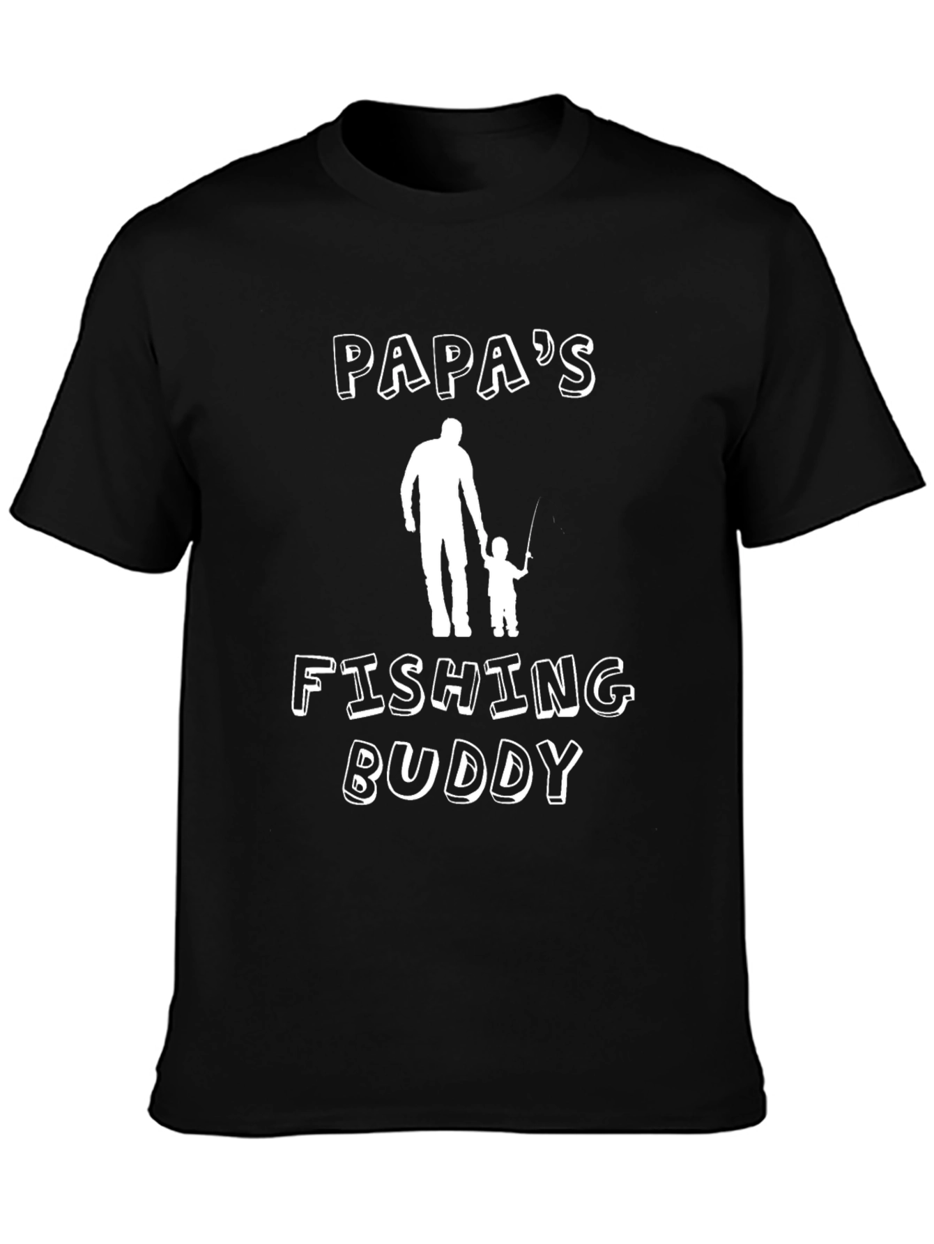 Papas Fishing Buddy T-Shirt - Perfect Gift for Dad