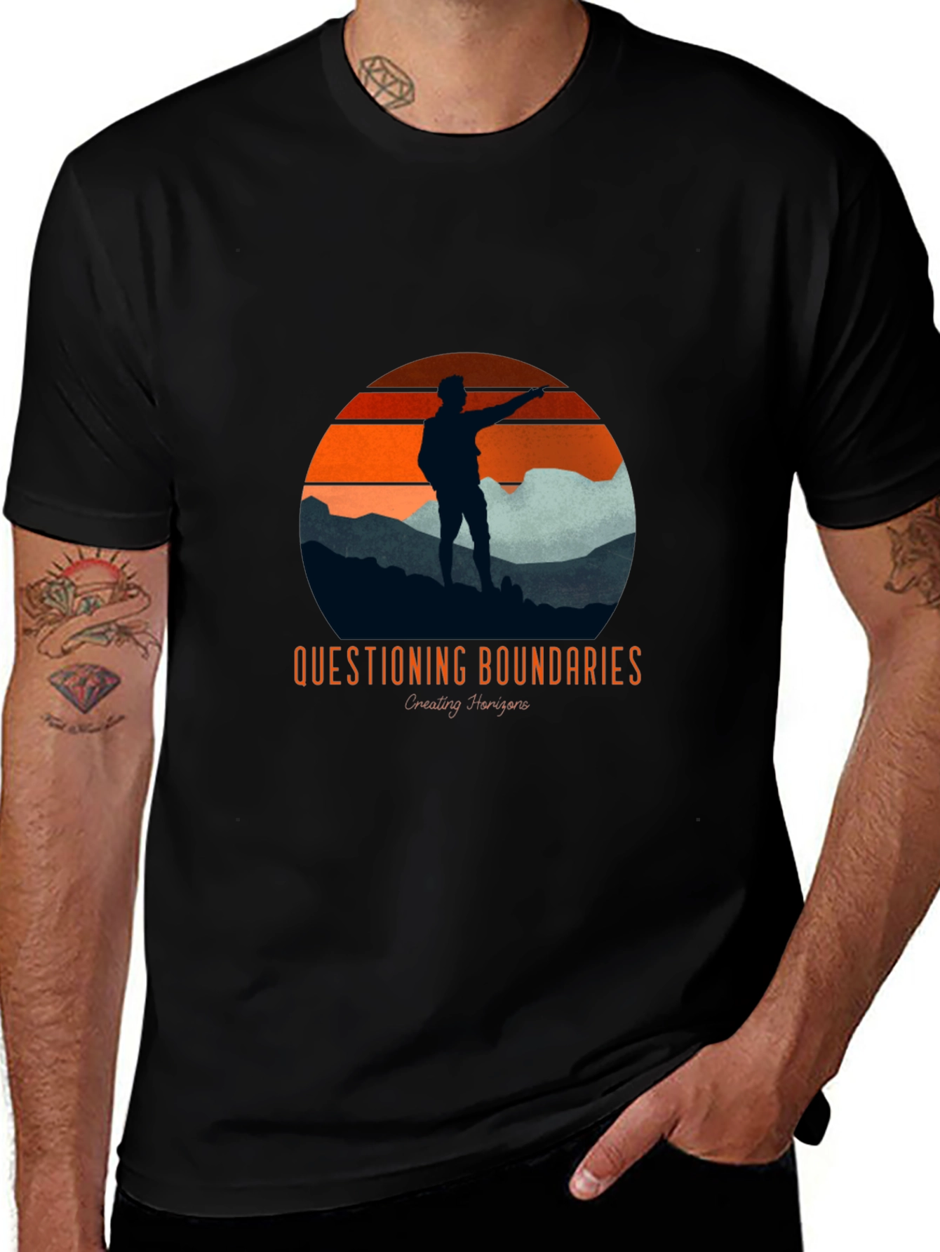 Questioning Boundaries Graphic T-Shirt