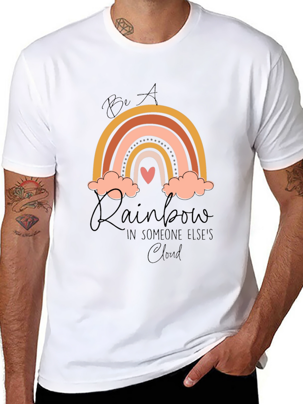 Be A Rainbow Graphic T-Shirt