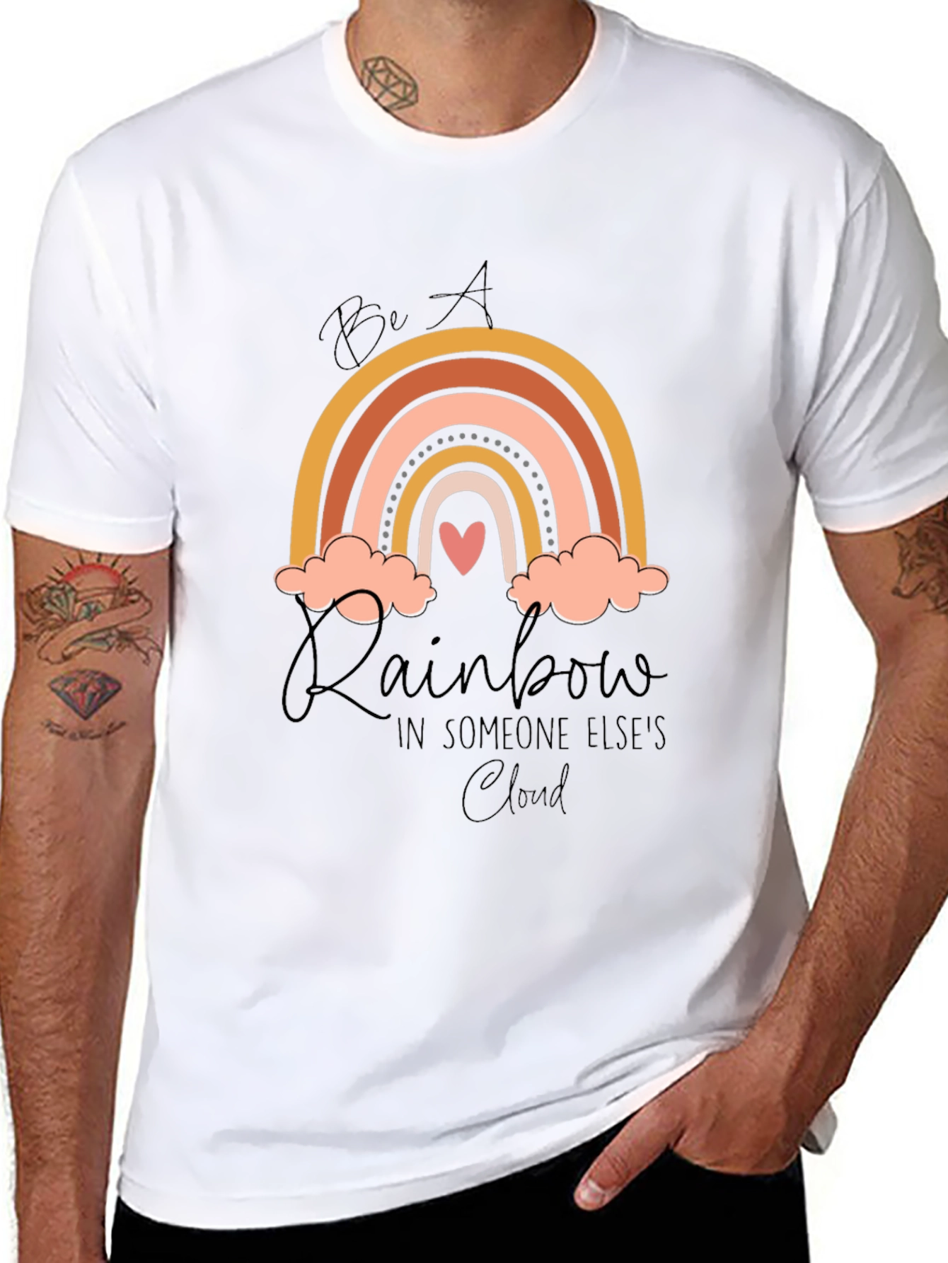 Be A Rainbow Graphic T-Shirt