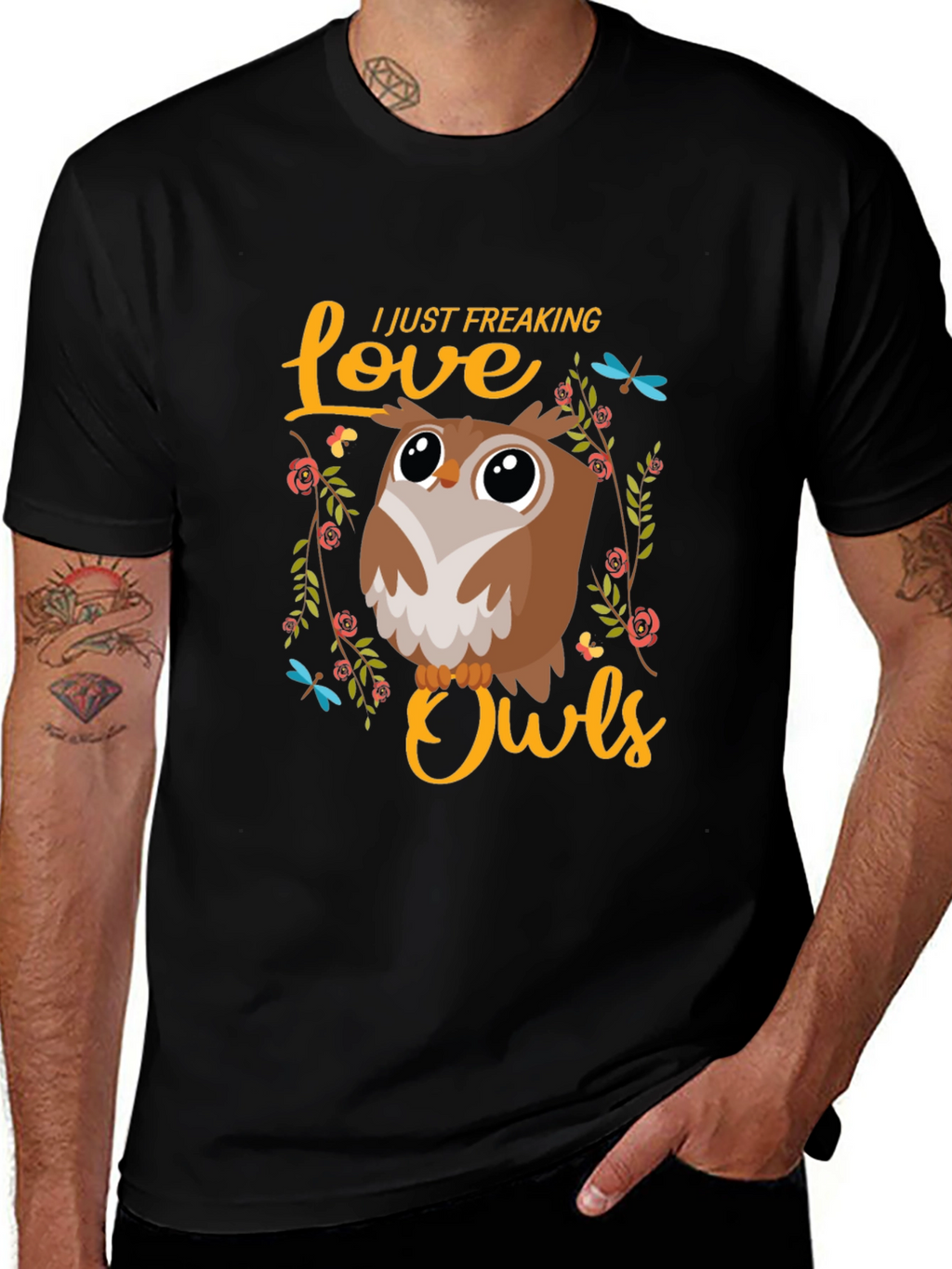 I Love Owls T-Shirt - Cute Graphic Tee
