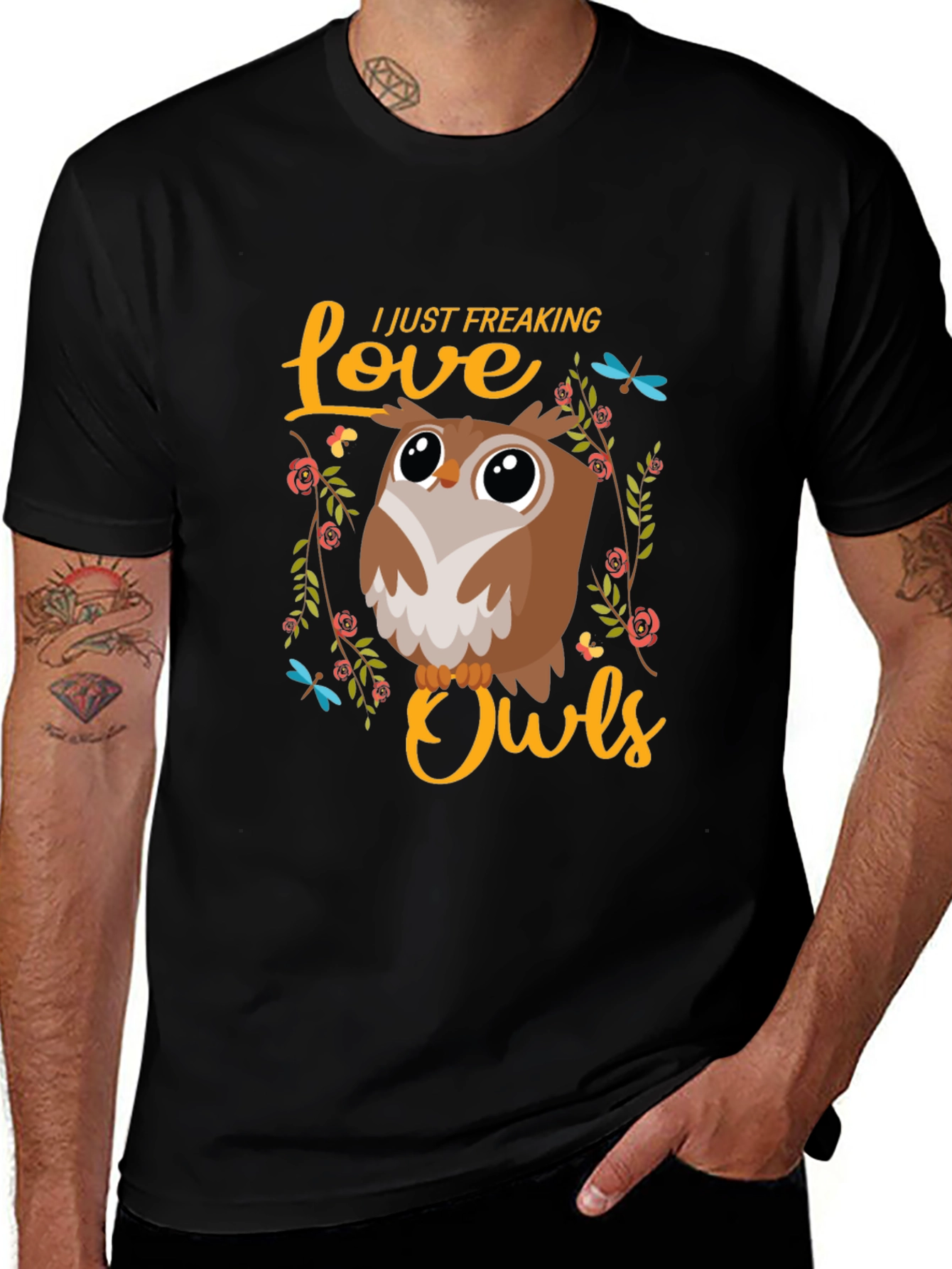 I Love Owls T-Shirt - Cute Graphic Tee