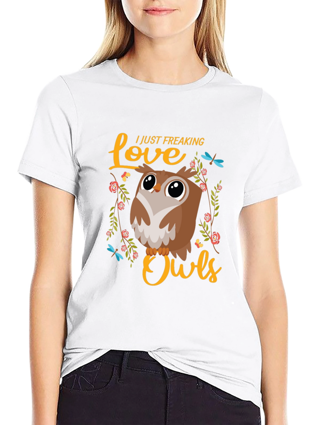 I Love Owls T-Shirt - Cute Graphic Tee