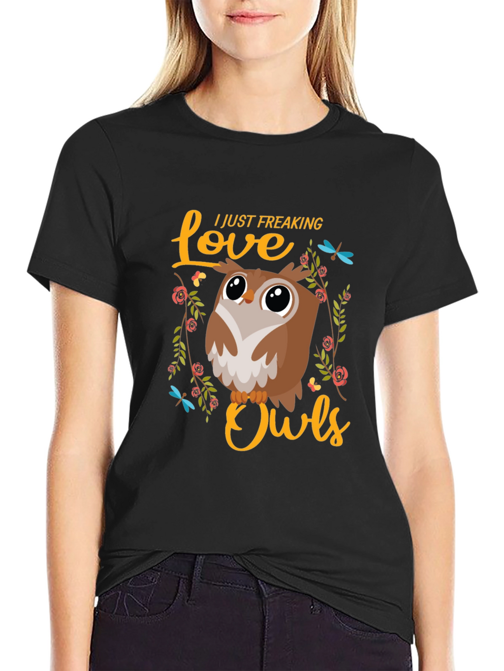 I Love Owls T-Shirt - Cute Graphic Tee