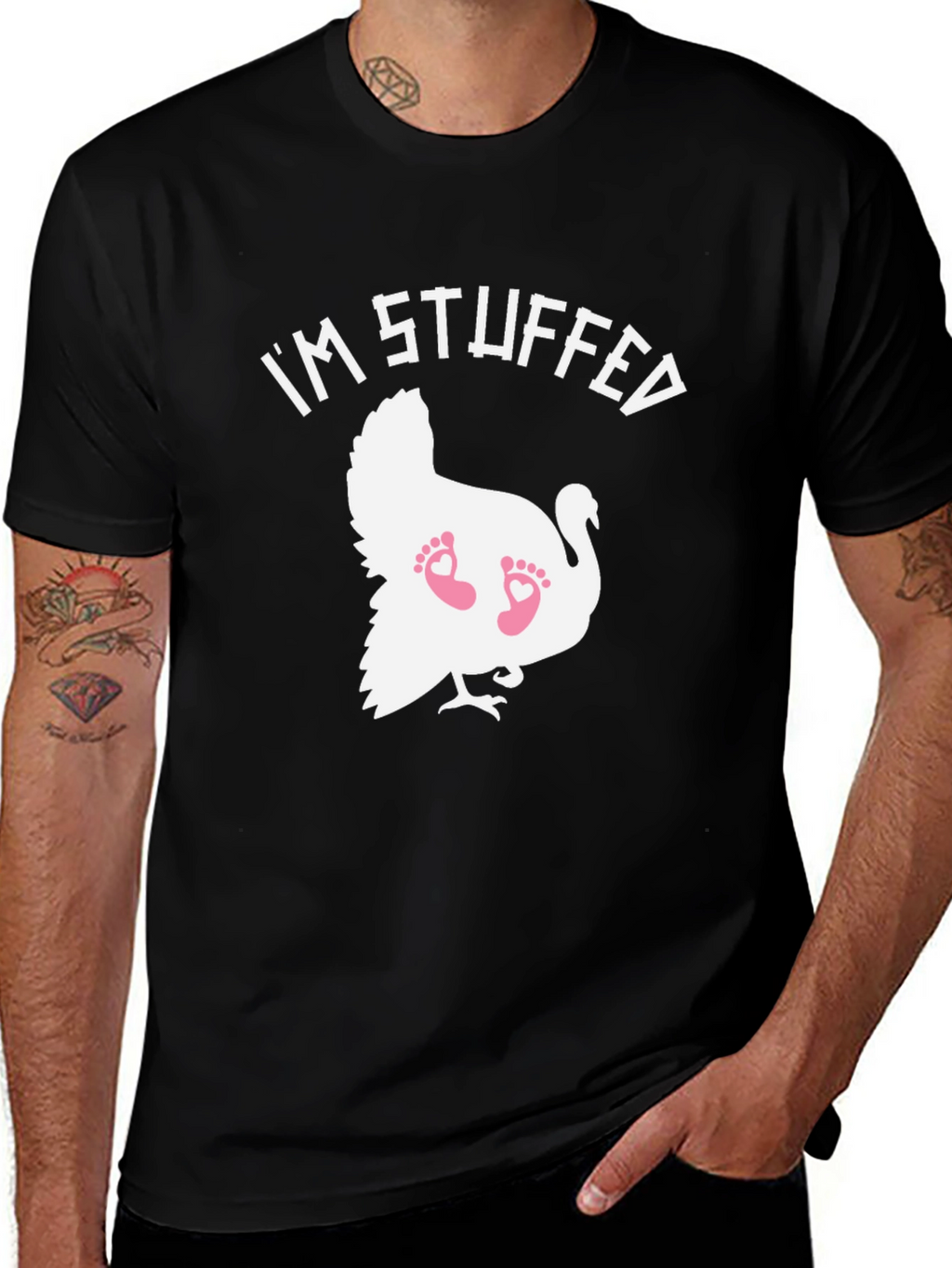 Im Stuffed Turkey Baby Feet T-Shirt