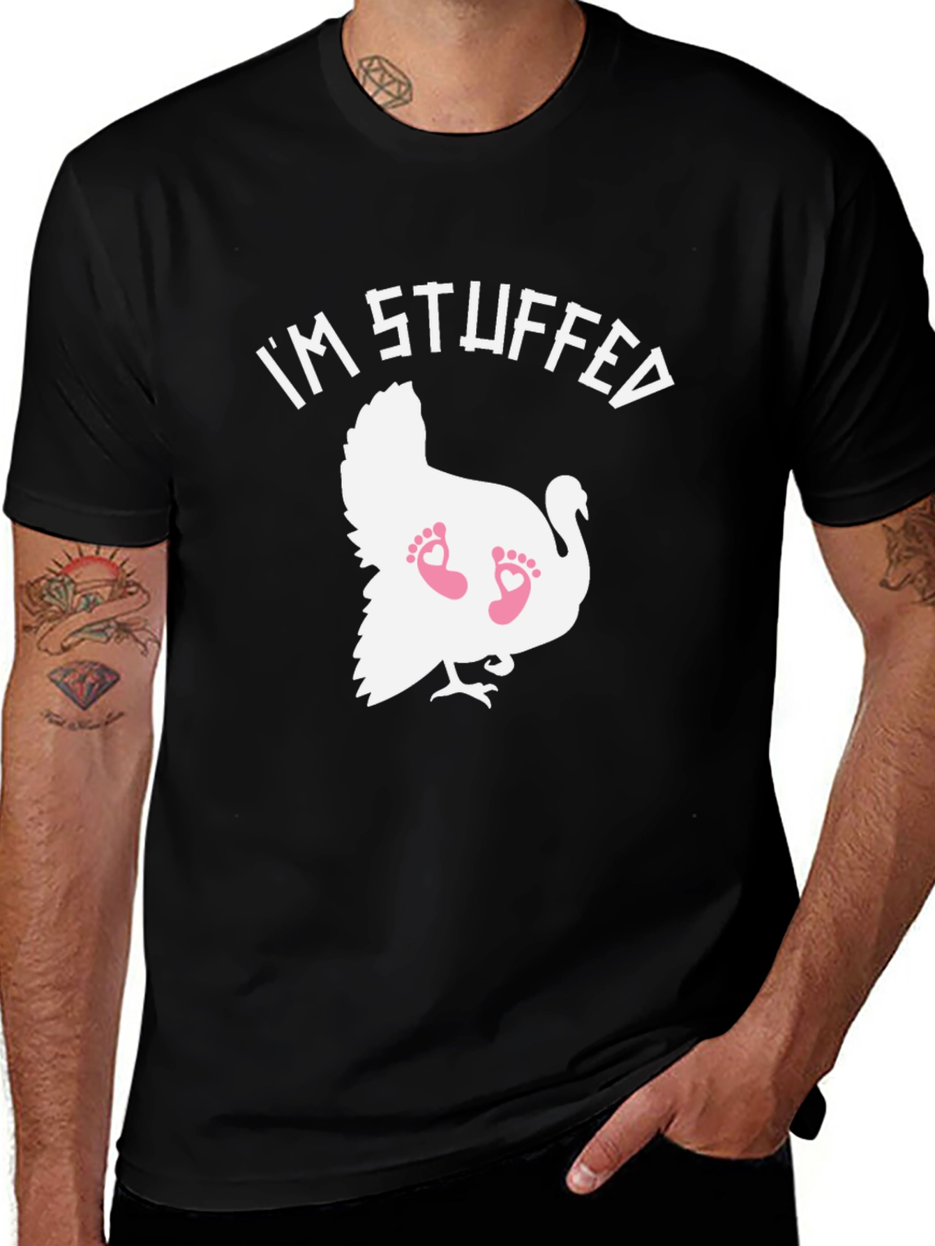 Im Stuffed Turkey Baby Feet T-Shirt