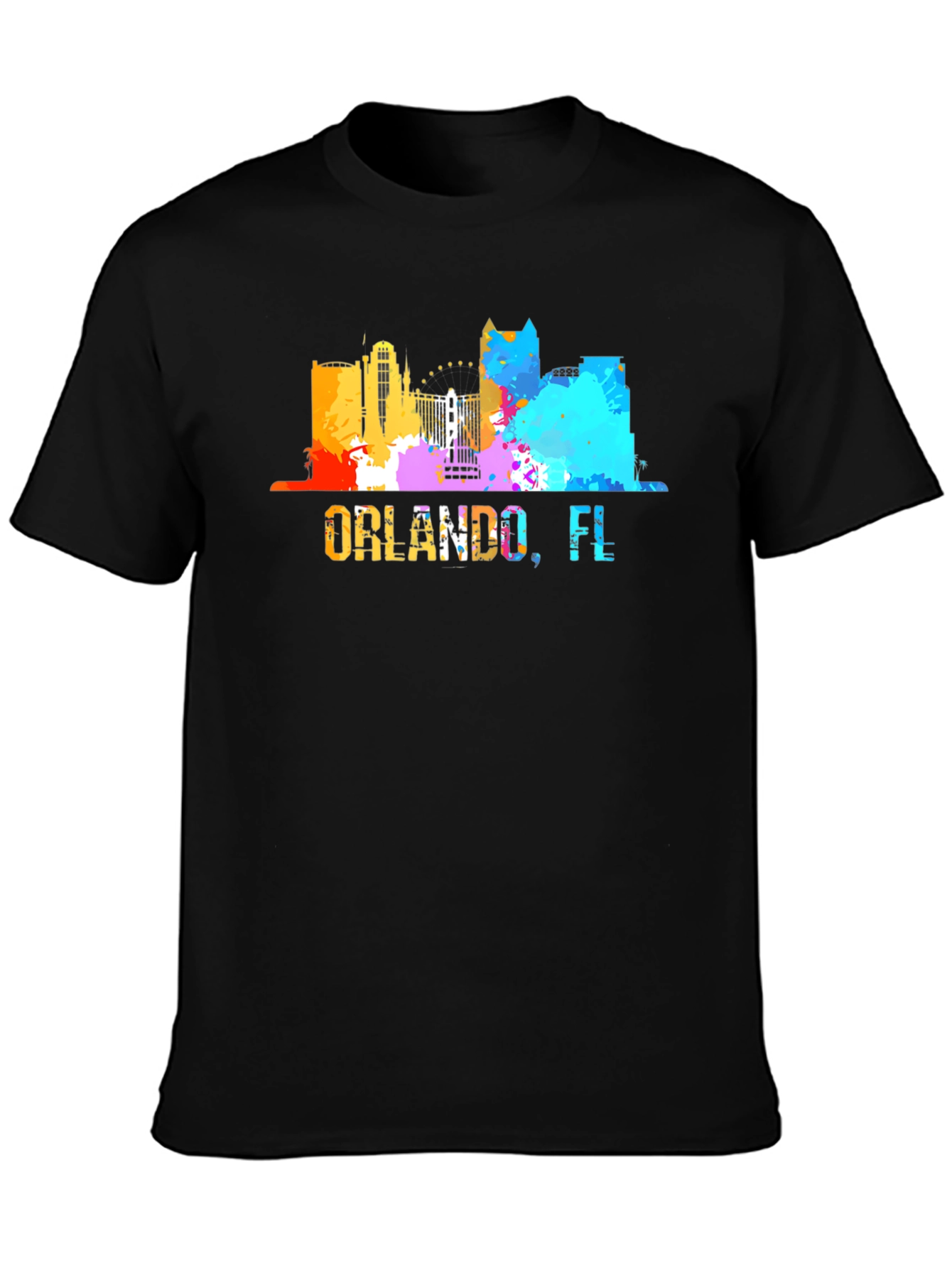 Orlando FL Skyline Graphic T-Shirt