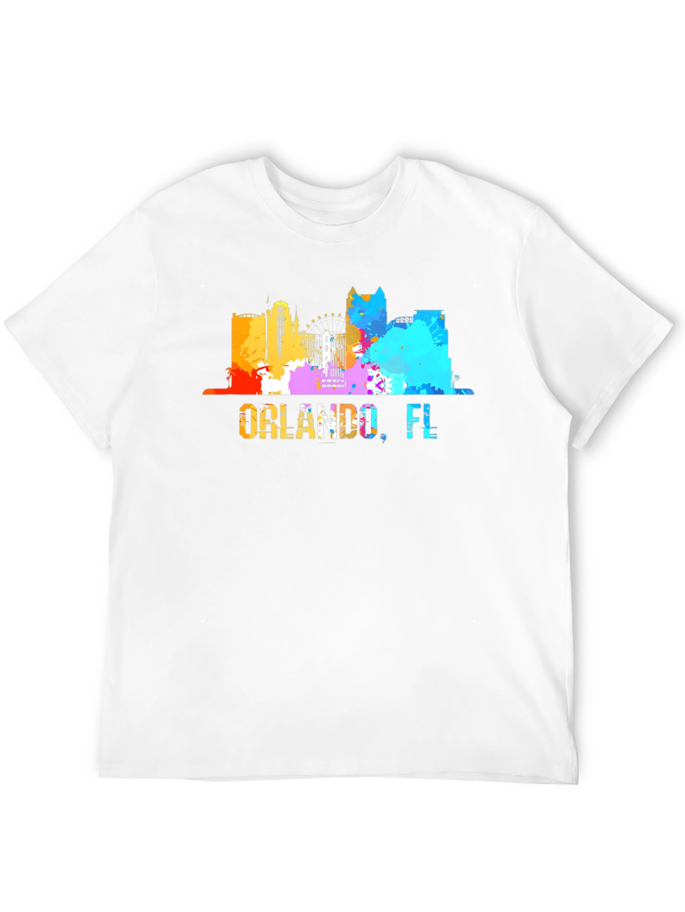 Orlando FL Skyline Graphic T-Shirt
