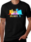 Orlando FL Skyline Graphic T-Shirt