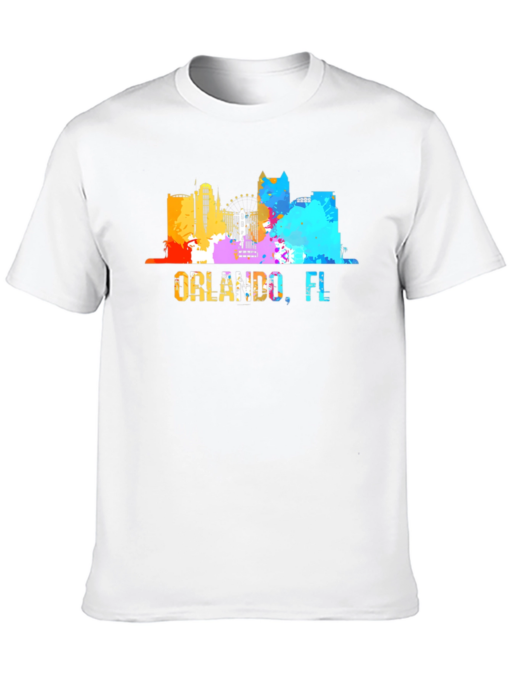 Orlando FL Skyline Graphic T-Shirt