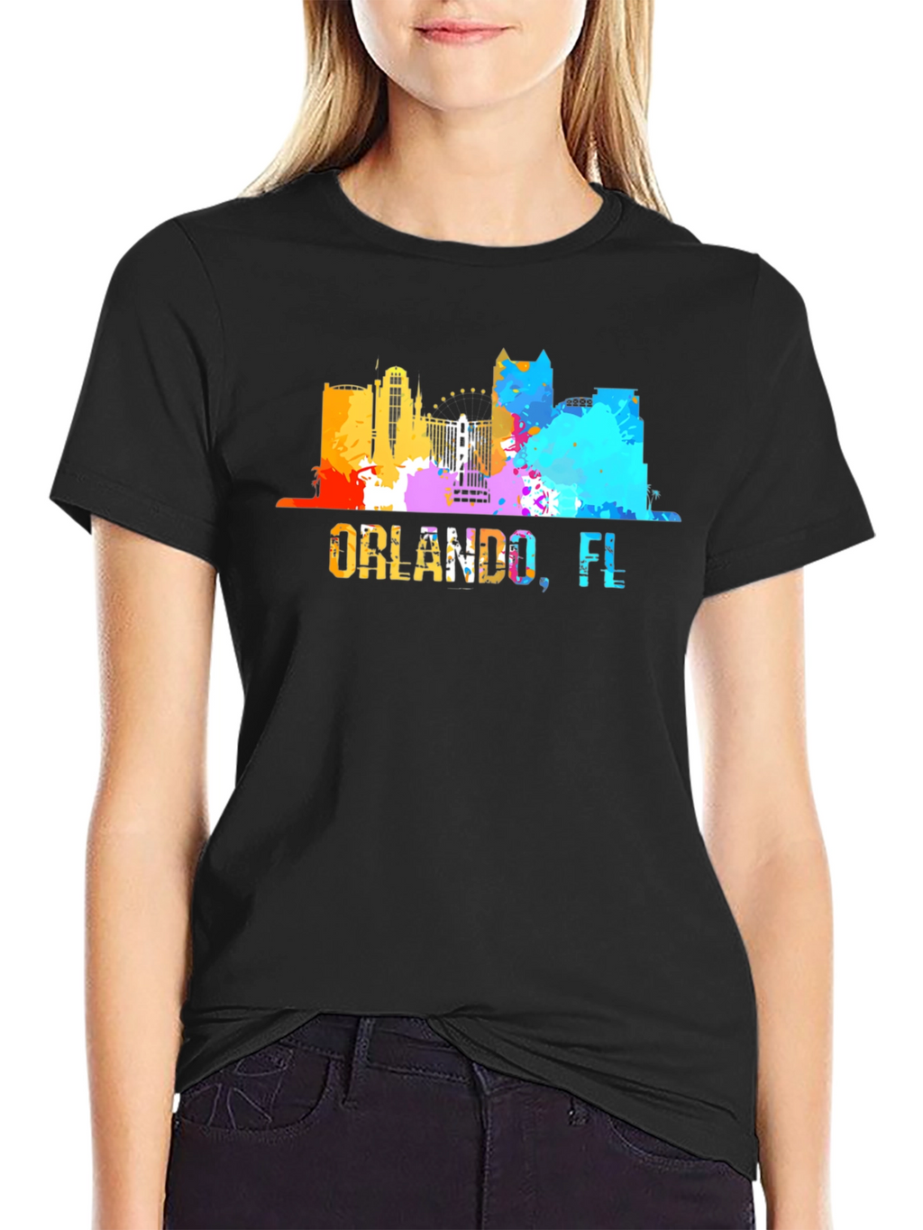 Orlando FL Skyline Graphic T-Shirt