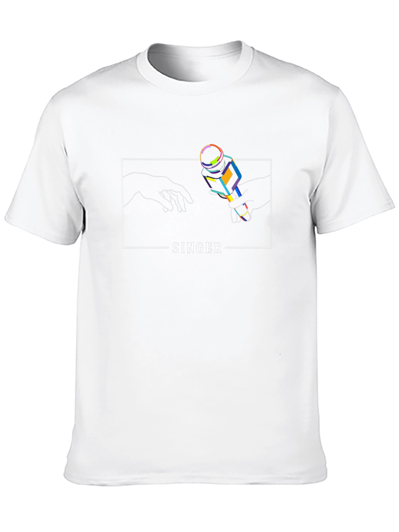 Singer Microphone Graphic Tee - Black T-Shirt