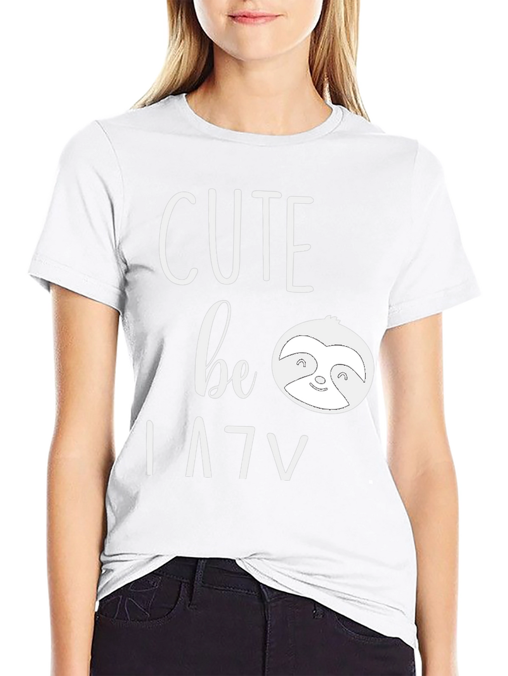 Cute Be Lazy Sloth Graphic Tee Shirt
