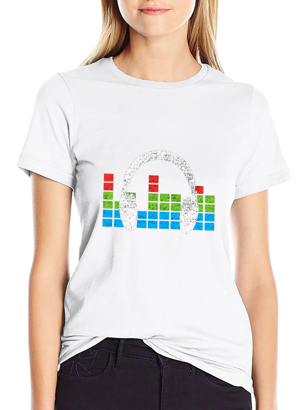 Retro Headphones Graphic T-Shirt - Music Lover Tee