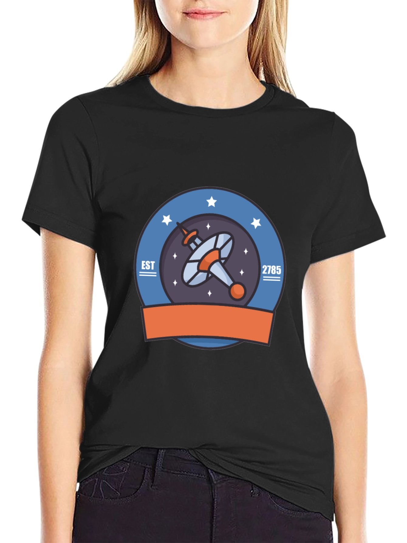 Retro Space Station T-Shirt - EST 2785 - Vintage Style