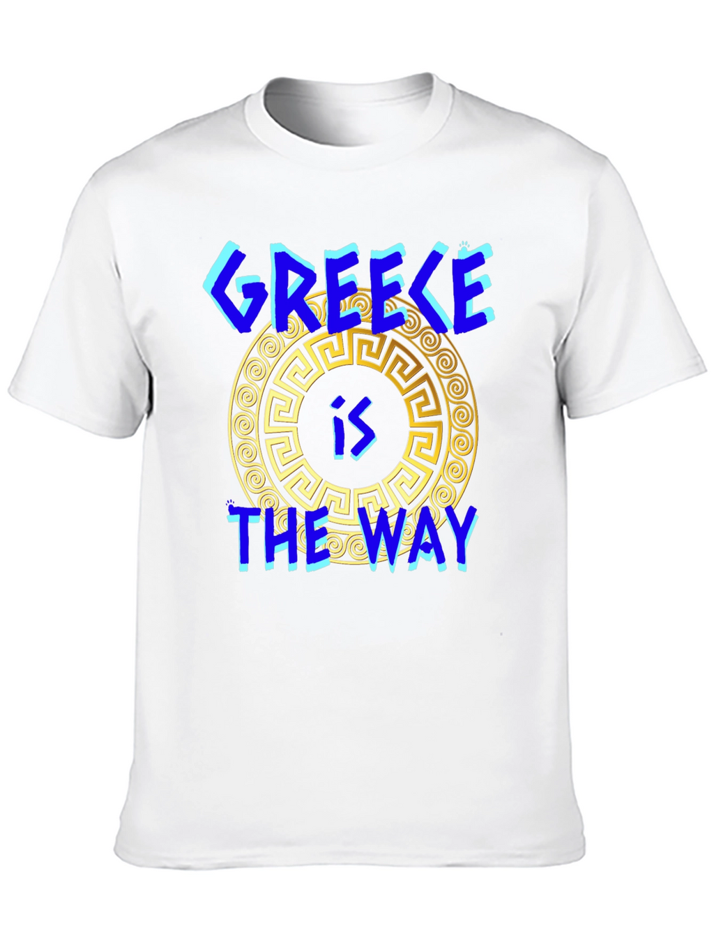 Greece is The Way T-Shirt Black Cotton