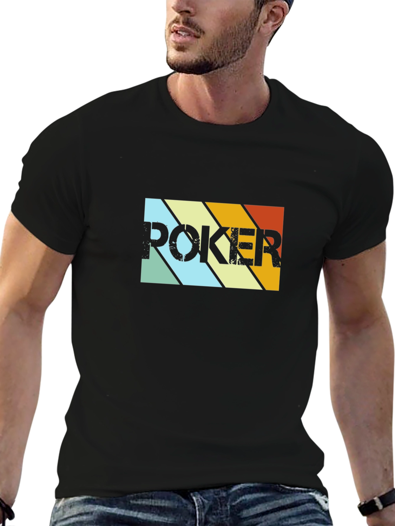 Retro Poker T-Shirt - Vintage Style Casino Tee