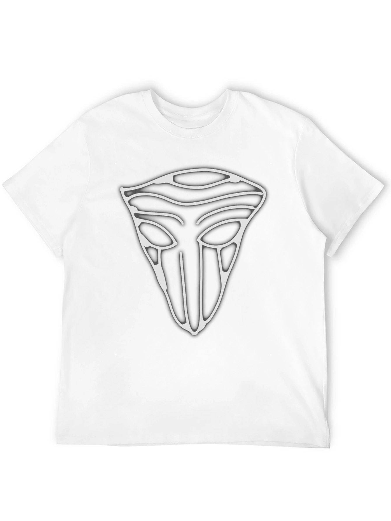 Mystic Mask Graphic Tee - Stylish Mens Black T-Shirt