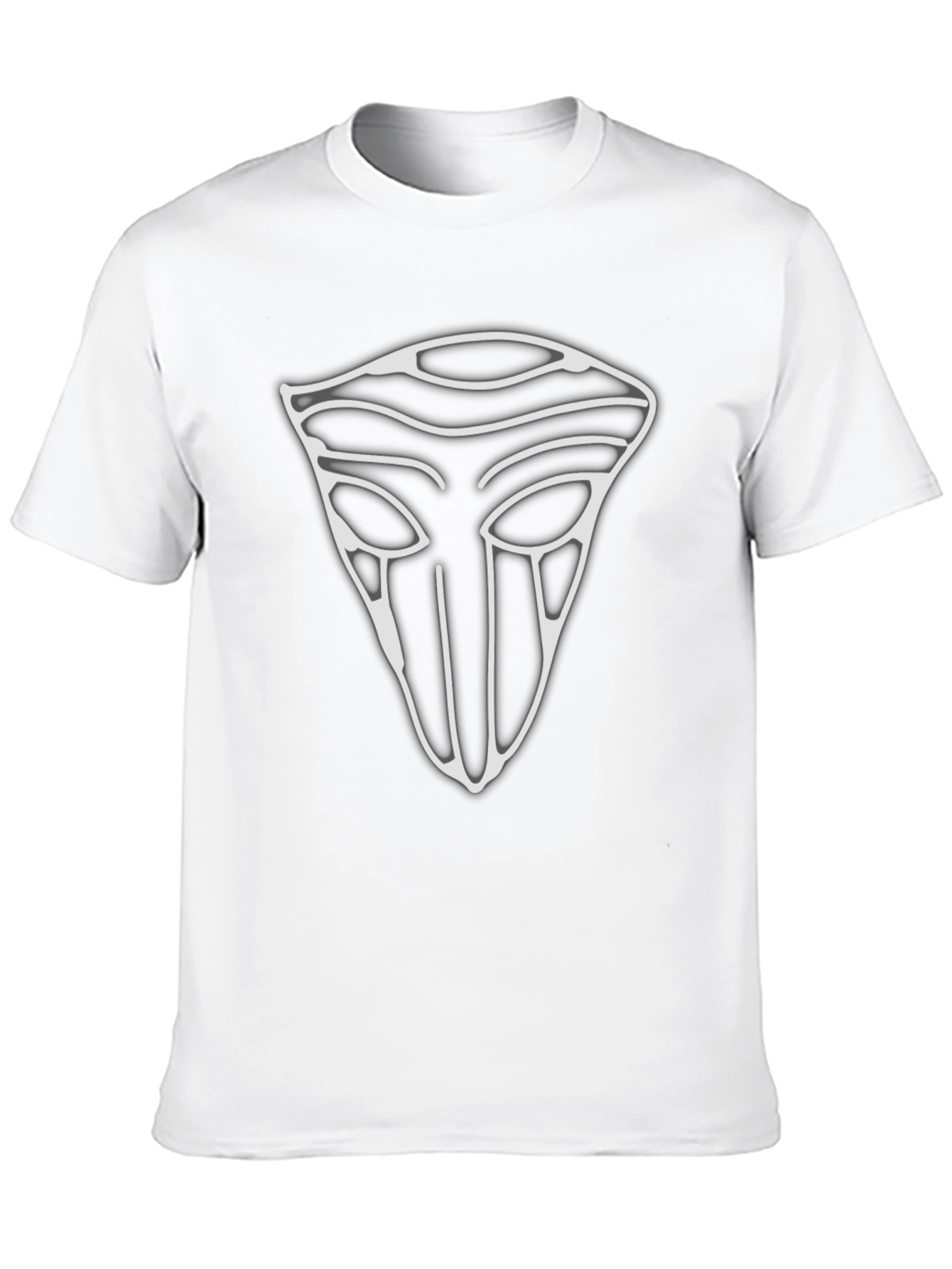 Mystic Mask Graphic Tee - Stylish Mens Black T-Shirt