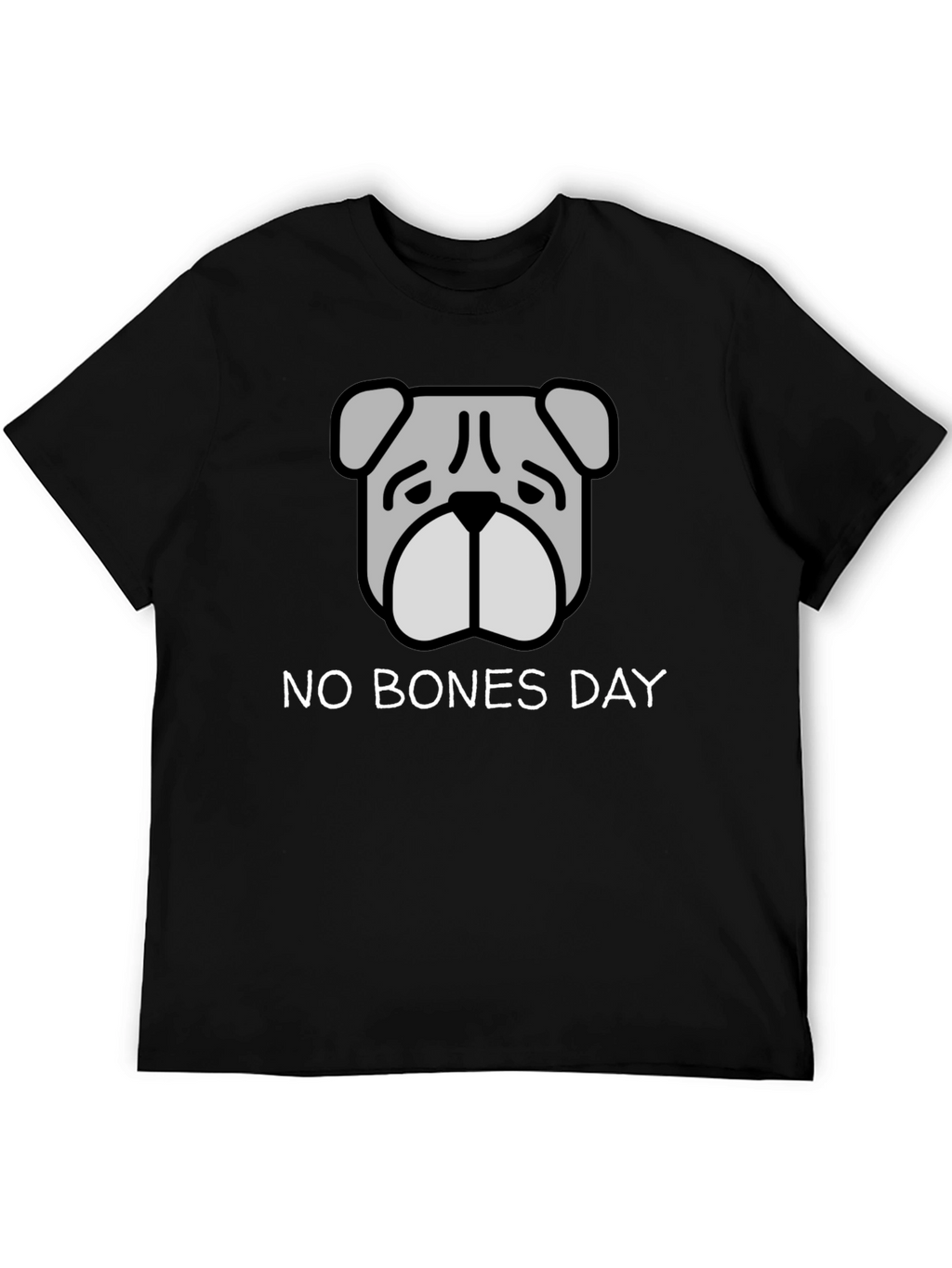No Bones Day T-Shirt - Bulldog Graphic Tee