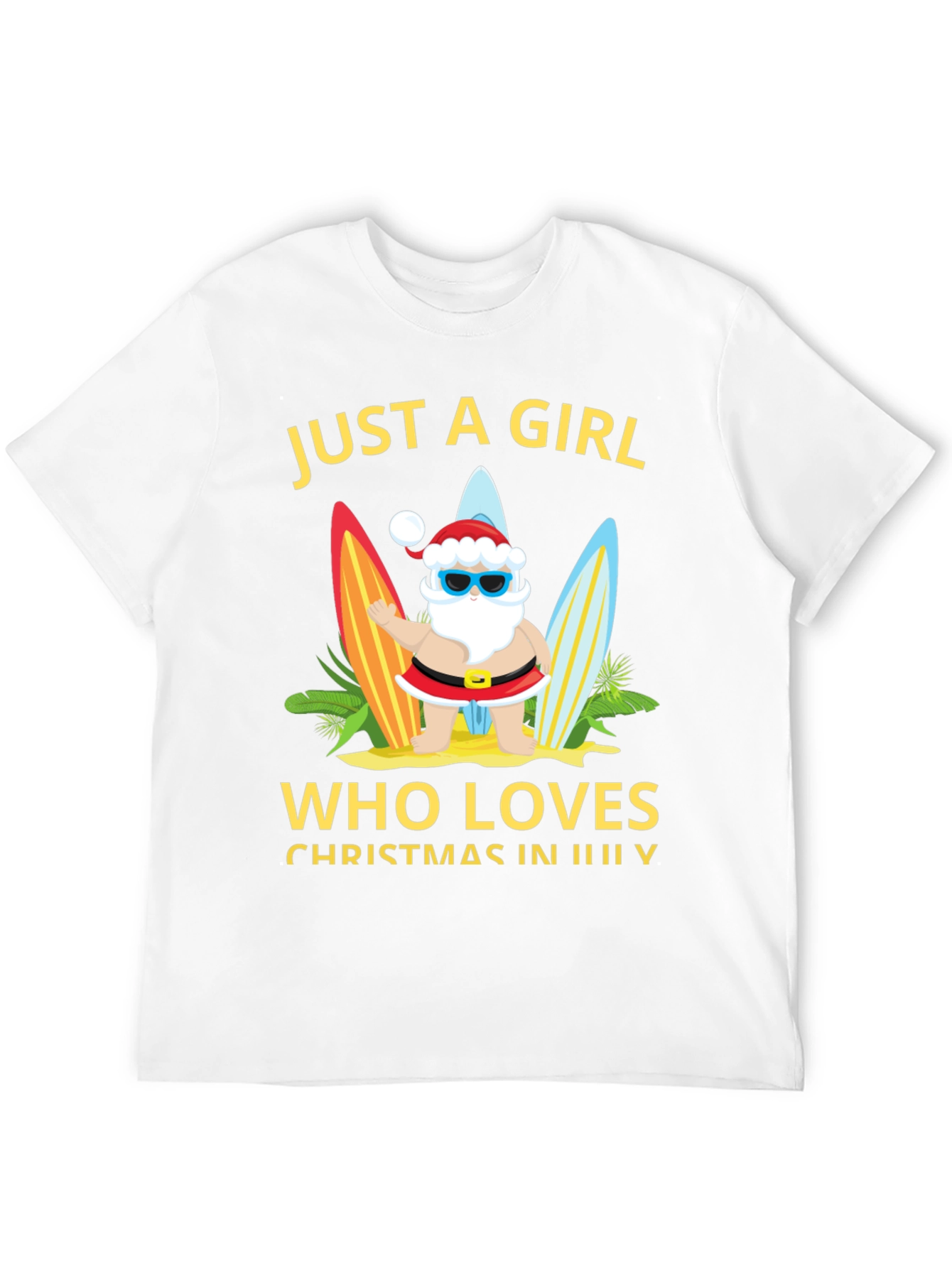 Christmas In July T-Shirt - Santa Summer Tee