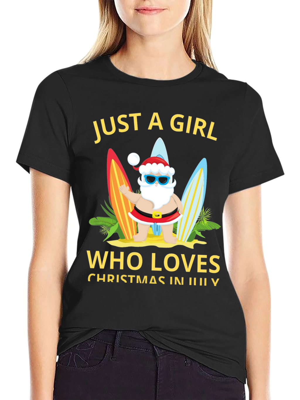 Christmas In July T-Shirt - Santa Summer Tee