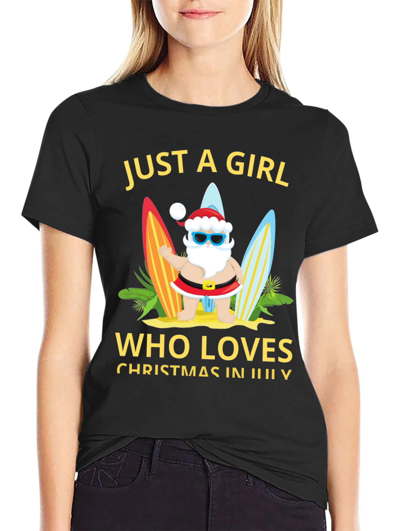 Christmas In July T-Shirt - Santa Summer Tee