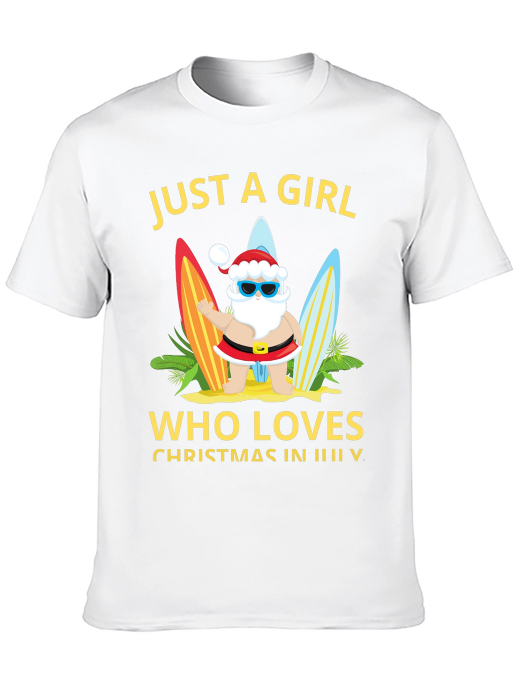 Christmas In July T-Shirt - Santa Summer Tee