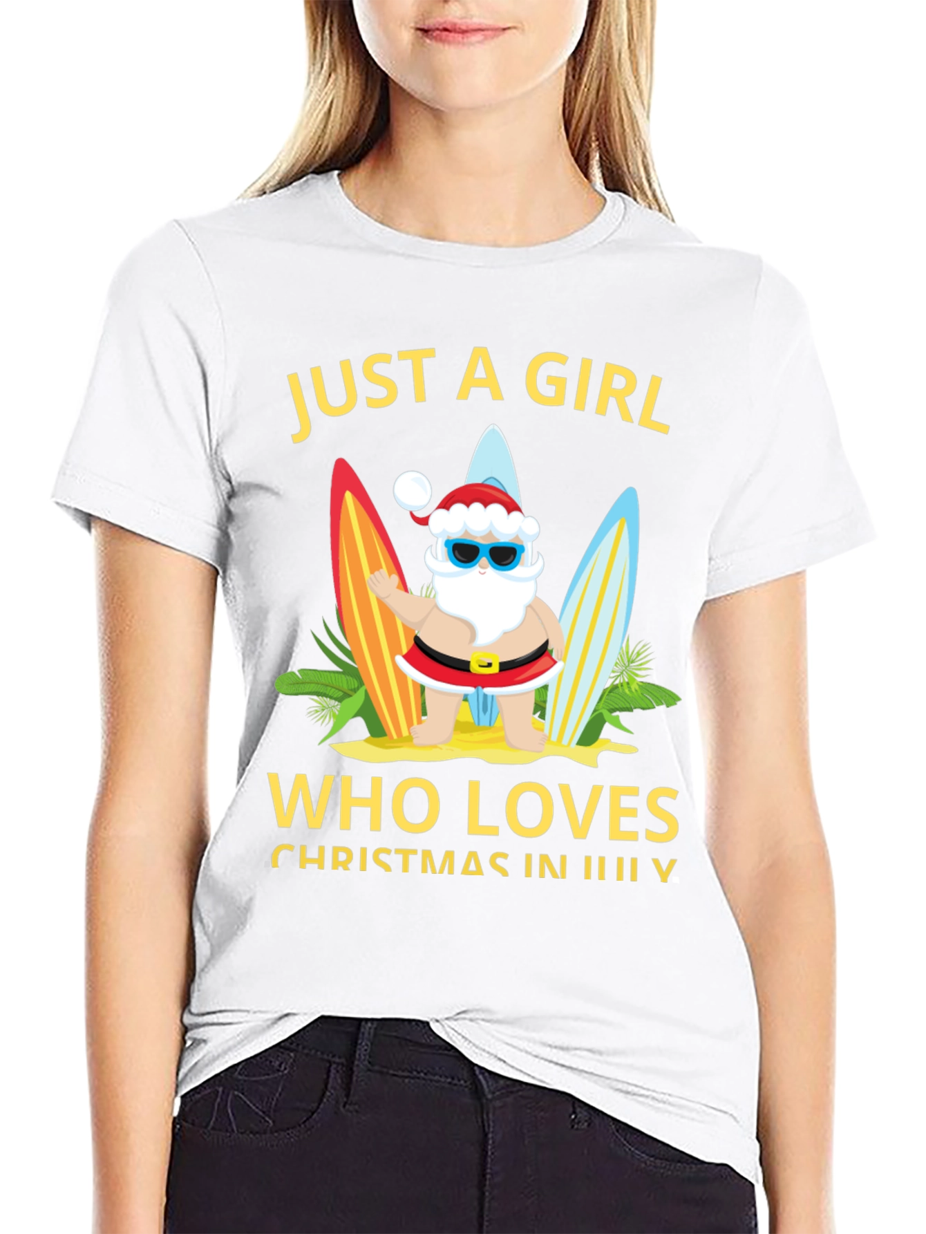 Christmas In July T-Shirt - Santa Summer Tee