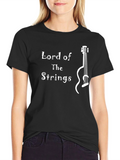 Lord of The Strings Graphic T-Shirt Musician Guitar