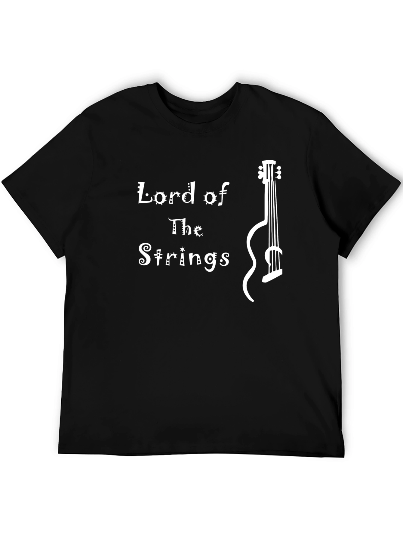Lord of The Strings Graphic T-Shirt Musician Guitar