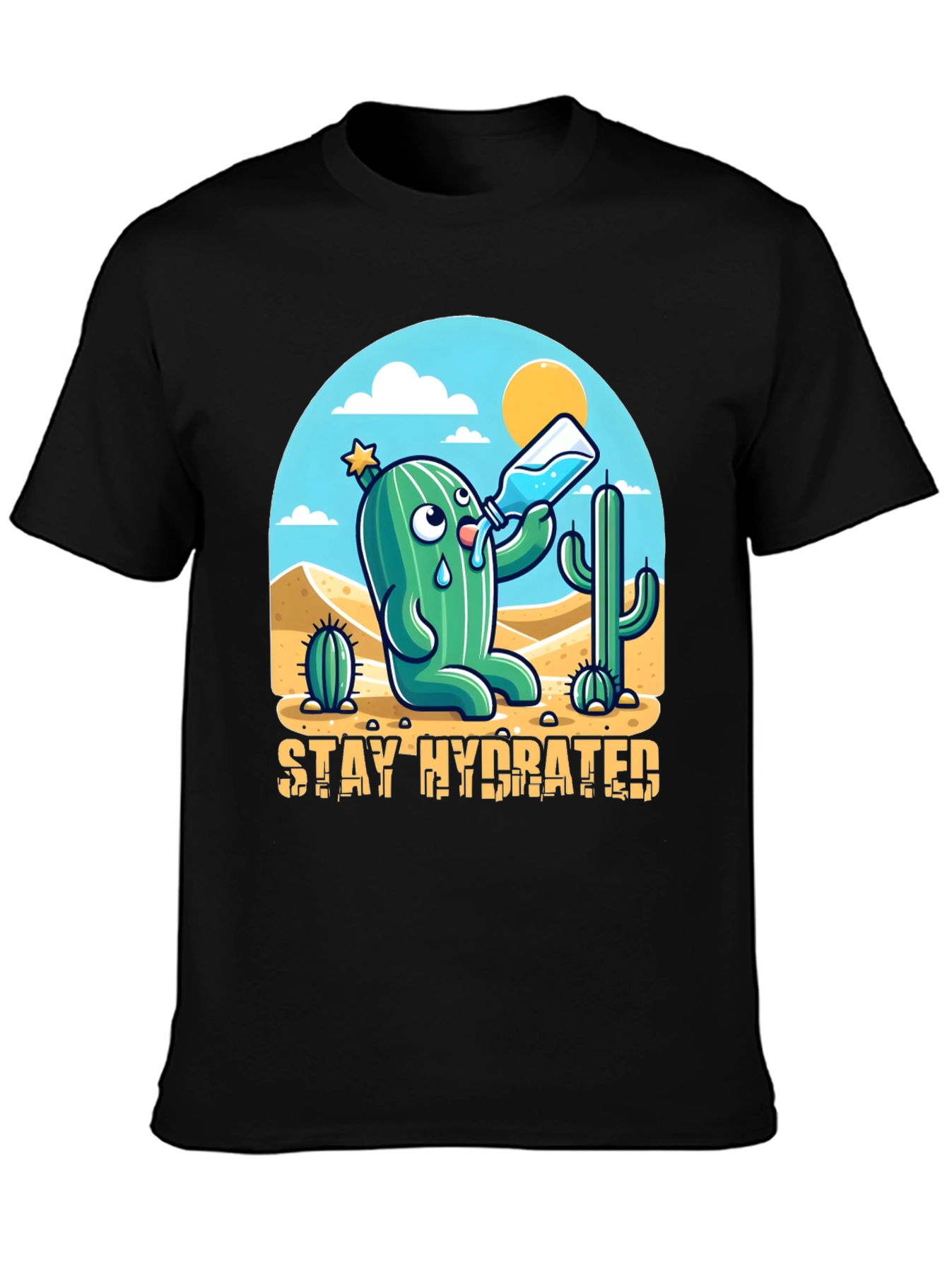 Stay Hydrated Cactus Graphic Tee