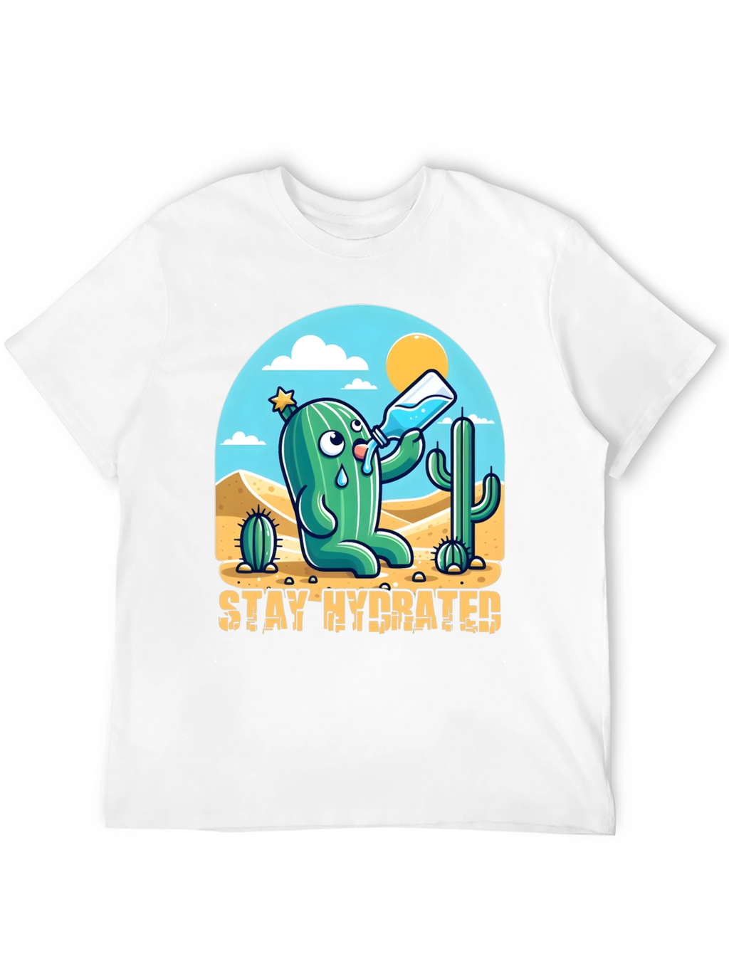 Stay Hydrated Cactus Graphic Tee