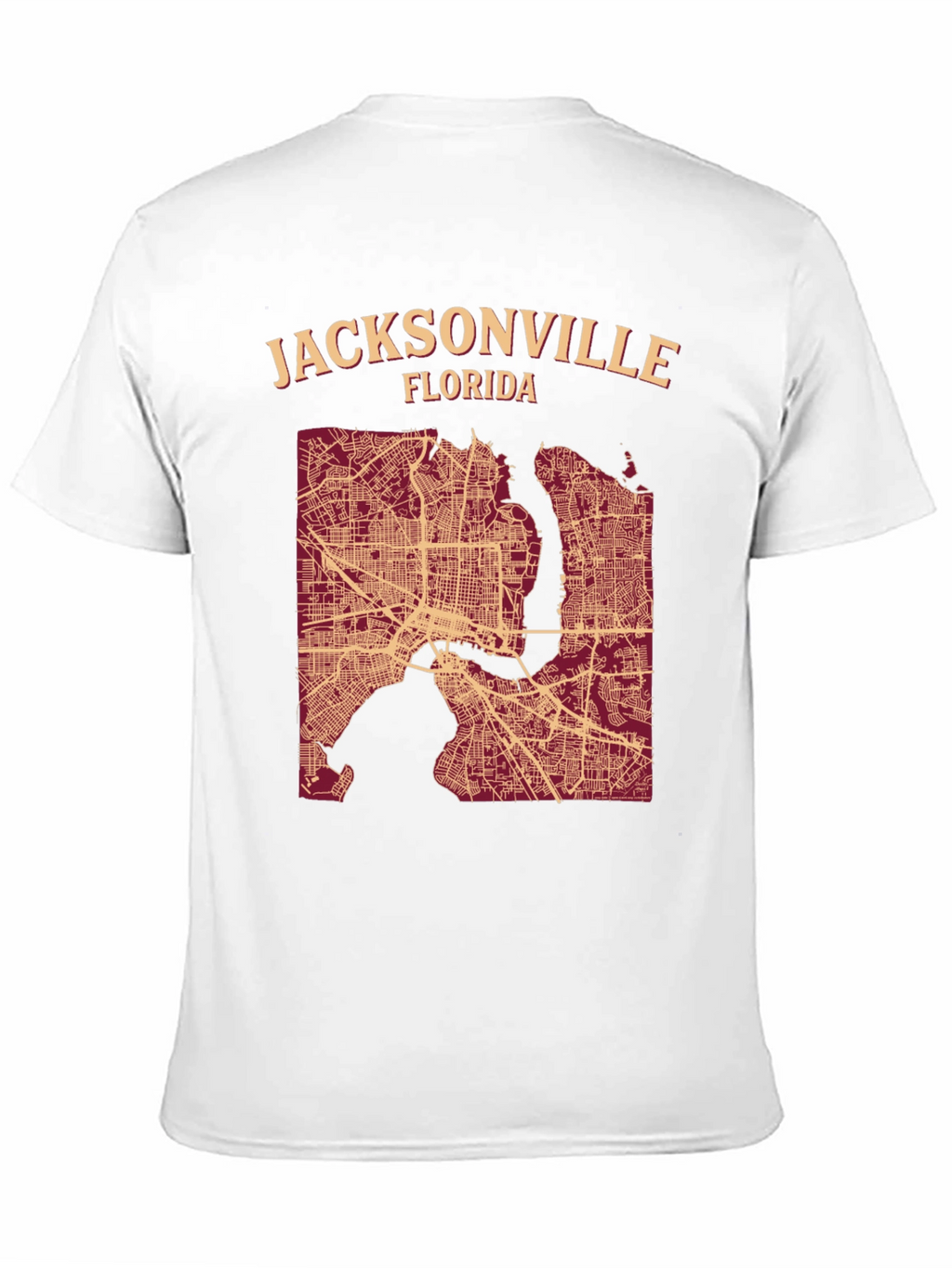 Jacksonville Florida Map T-Shirt