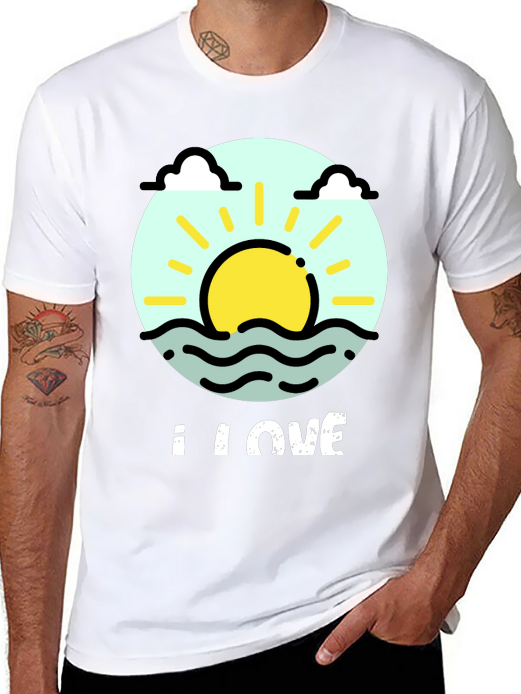 I Love The Sun T-Shirt - Summer Beach Tee