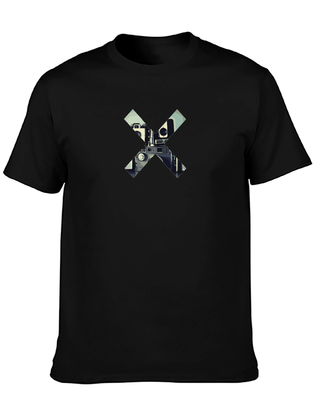 Camera X Graphic Black T-Shirt